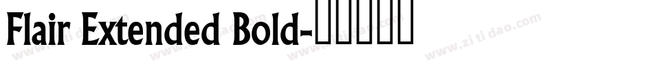 Flair Extended Bold字体转换